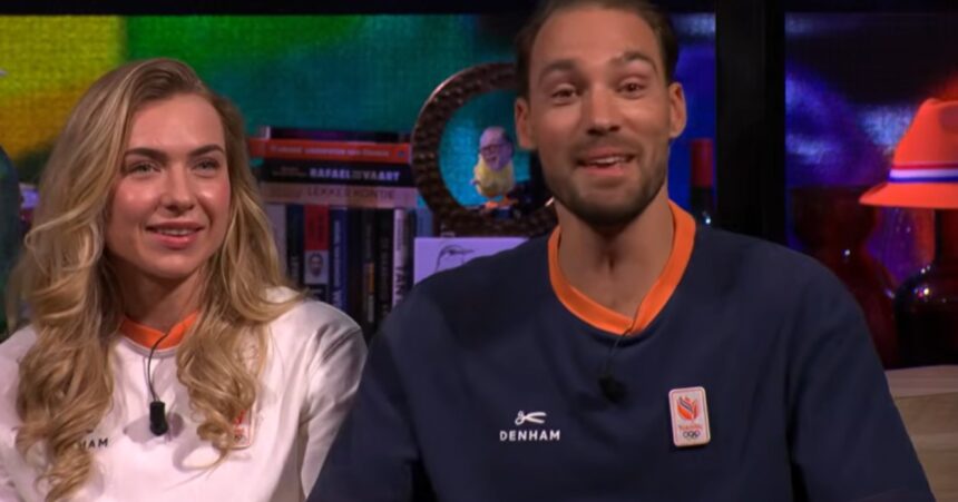 Kjeld Nuis krijgt VI-studio plat met 'onthulling' over 10000 condooms tijdens Winterspelen: '80 keer per dag!'