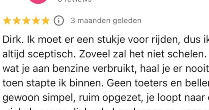 Hilarische review van Peter die boodschappen ging doen bij de Dirk in Spijkenisse gaat knetterviral