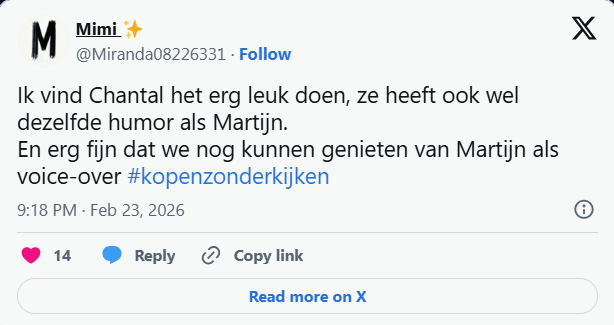 Kopen Zonder Kijken Chantal Janzen