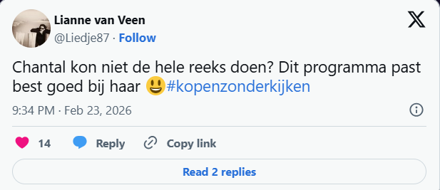 Kopen Zonder Kijken Chantal Janzen