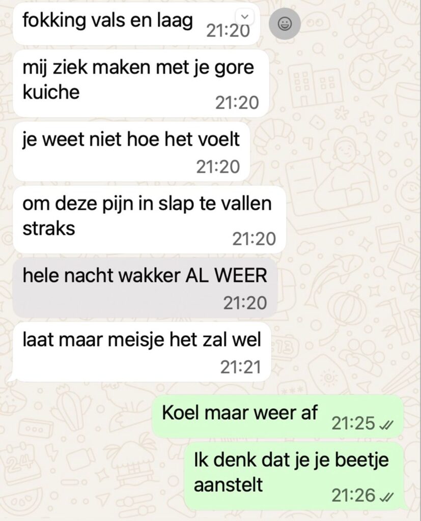 Lichtelijk gestoorde schoonzus gaat uit haar plaat omdat ze 'buikgriep' heeft gekregen van quiche