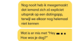 Gast op datingapp die veel te hard van stapel loopt begrijpt niet dat dame geen interessen heeft