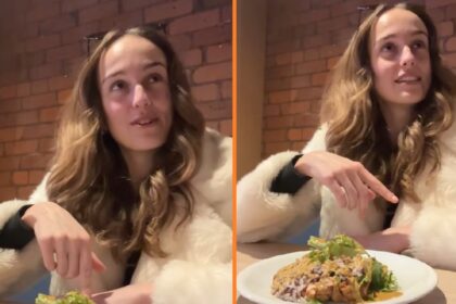 Foodfluencer boos op kok dat eten koud is nadat ze eerst review van 10 minuten heeft gemaakt