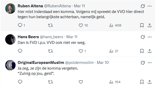 vvd spelfout verkiezingsposter