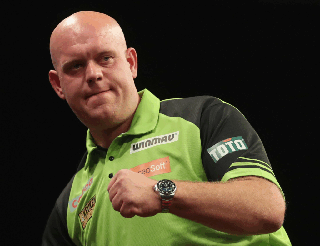 Michael van Gerwen afgevallen
