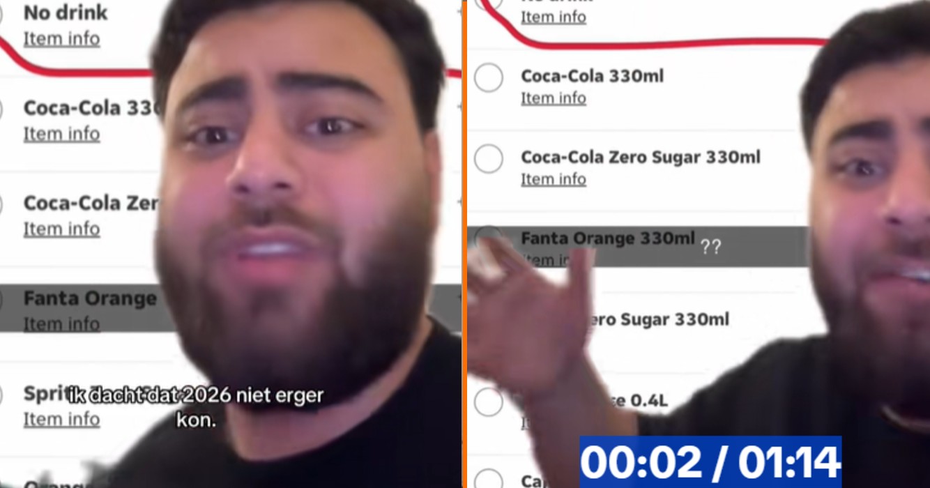 Thuisbezorgd zorgt voor verbazing: 50 cent betalen als je géén drinken besteld