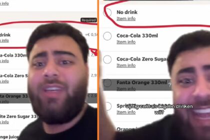 Thuisbezorgd zorgt voor verbazing: 50 cent betalen als je géén drinken besteld