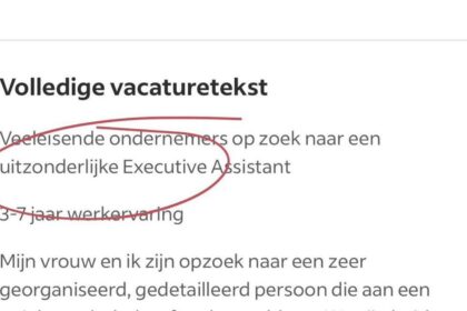 Ondernemers-echtpaar publiceert vacature met eisen waar je stijl van achterover slaat