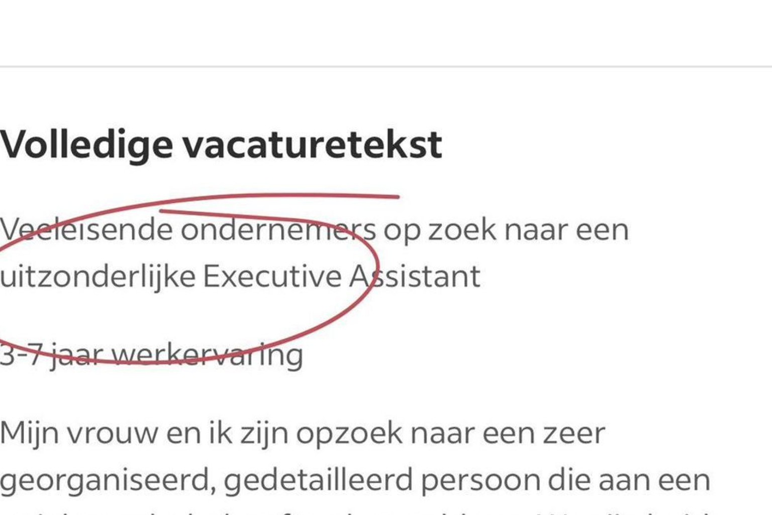 Ondernemers-echtpaar publiceert vacature met eisen waar je stijl van achterover slaat