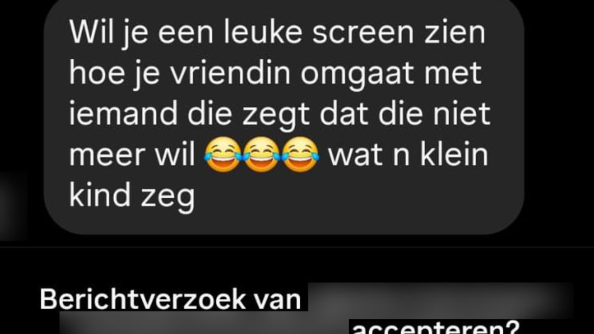 Gast op datingapp die geen 'nee' accepteert begint zelfs vriendinnen lastig te vallen