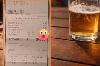 statiegeld op het terras