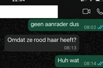 Whatsapp-chat met roodharige vrouw gaat helemaal fout nadat ze onschudlige opmerking helemaal verkeerd opvat
