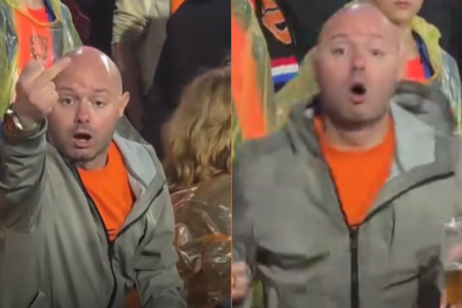 Gefrustreerde Oranje-fan gaat wereldwijd knettertje viral na verloren oefenwedstrijd tegen Algerije