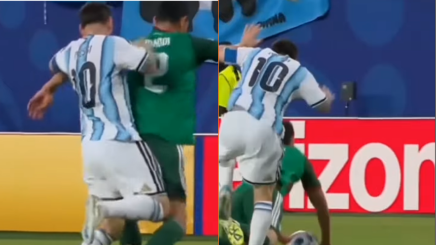 'Dit is waarom Lionel Messi aan een rode kaart ontsnapte na zijn smerige overtreding tegen Algerije'