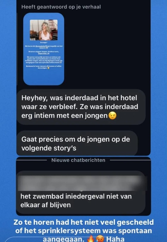 Emma Kok (18) heeft een nieuwe liefde: een voetballer "Intiem gespot"