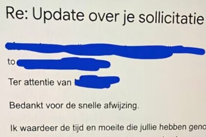 Sollicitant met overdosis zelfvertrouwen reageert met meest briljante mail ooit op afwijzing