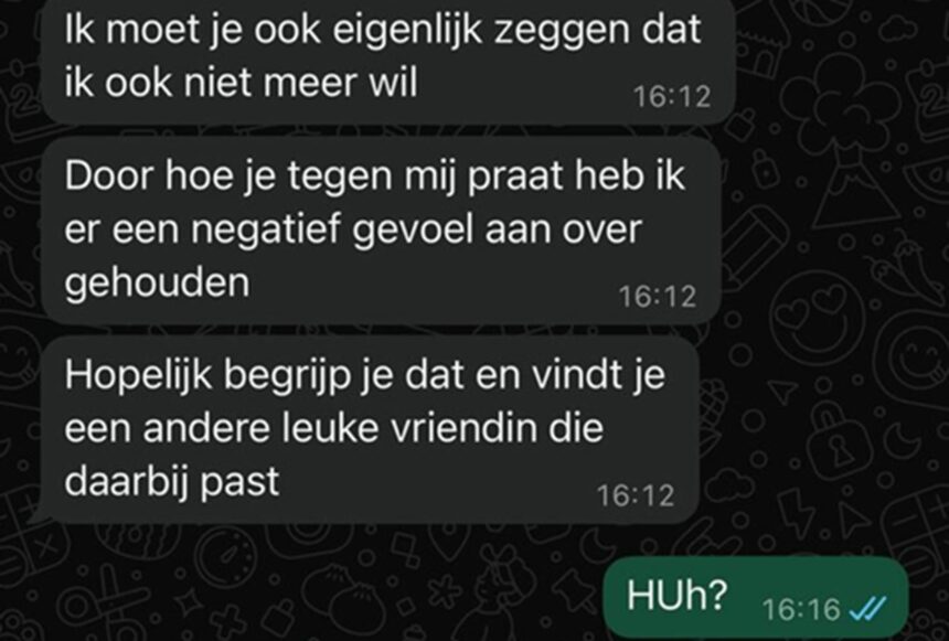 Gast krijgt nog even ongevraagd advies nadat date hem afwijst om 'kinderachtig taalgebruik'