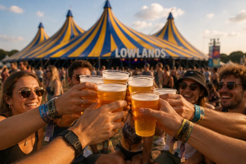 biertje op lowlands