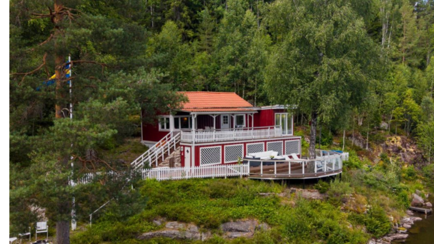 Vakantiewoning van je dromen aan het water in Zweden te koop voor ‘een prikkie’