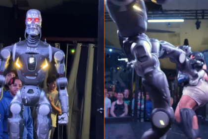 Gevecht tussen influencer en Terminator-robot in MMA-kooi heeft (niet zo) verrassende uitkomst