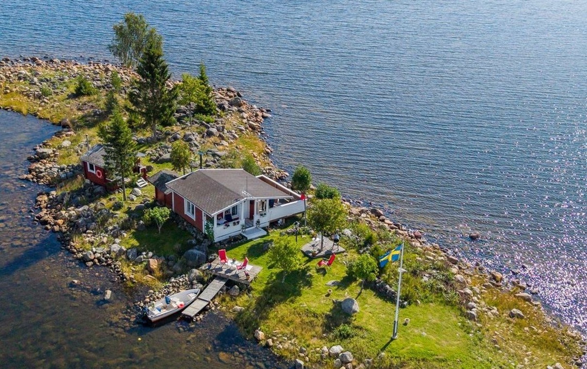 privé-eiland in Zweden