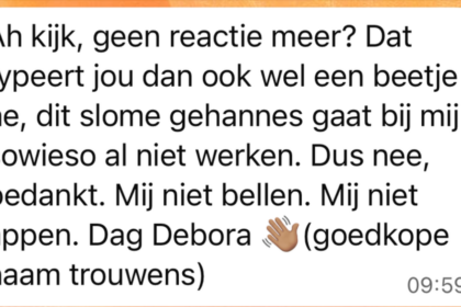 Gast op datingapp is zó vol van zichzelf dat je er plaatsvervangende schaamte van krijgt