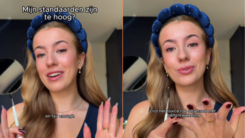 Influence-dame die nogal vol is van zichzelf kan geen vriend vinden die voldoet aan haar hoge standaarden