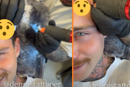 Douwe Bob laat opvallend beeld op zijn voorhoofd tatoeëren