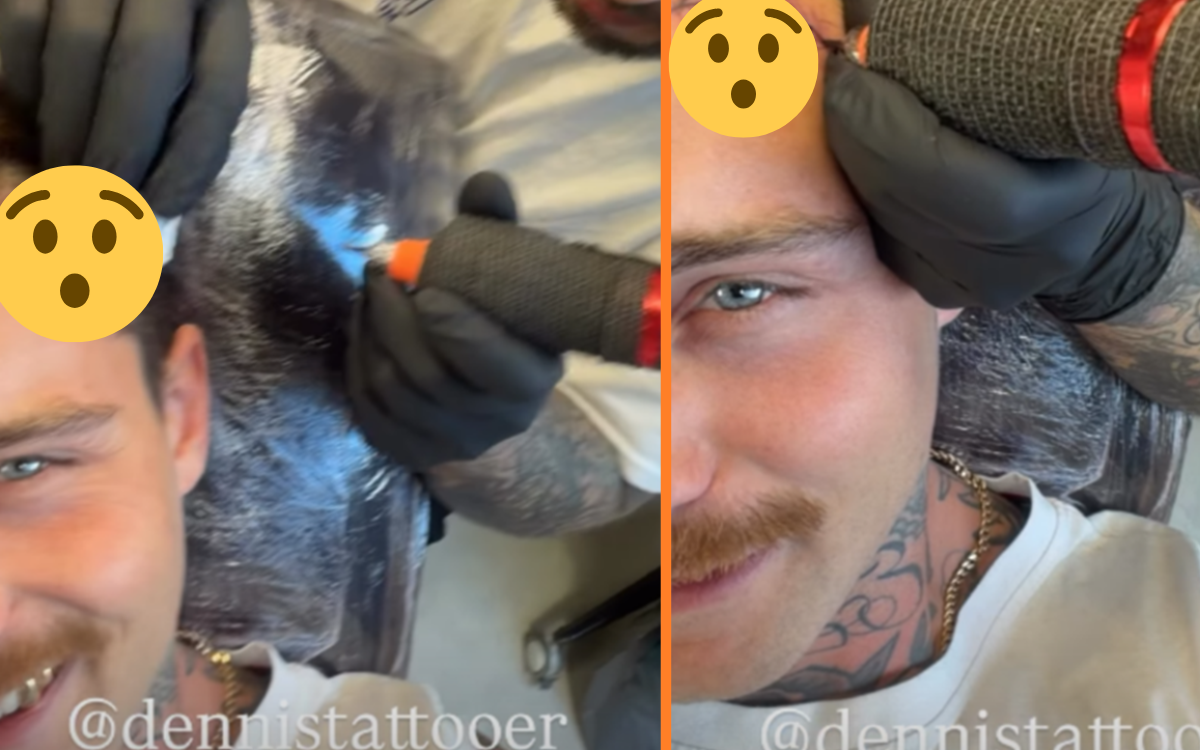 Douwe Bob laat opvallend beeld op zijn voorhoofd tatoeëren