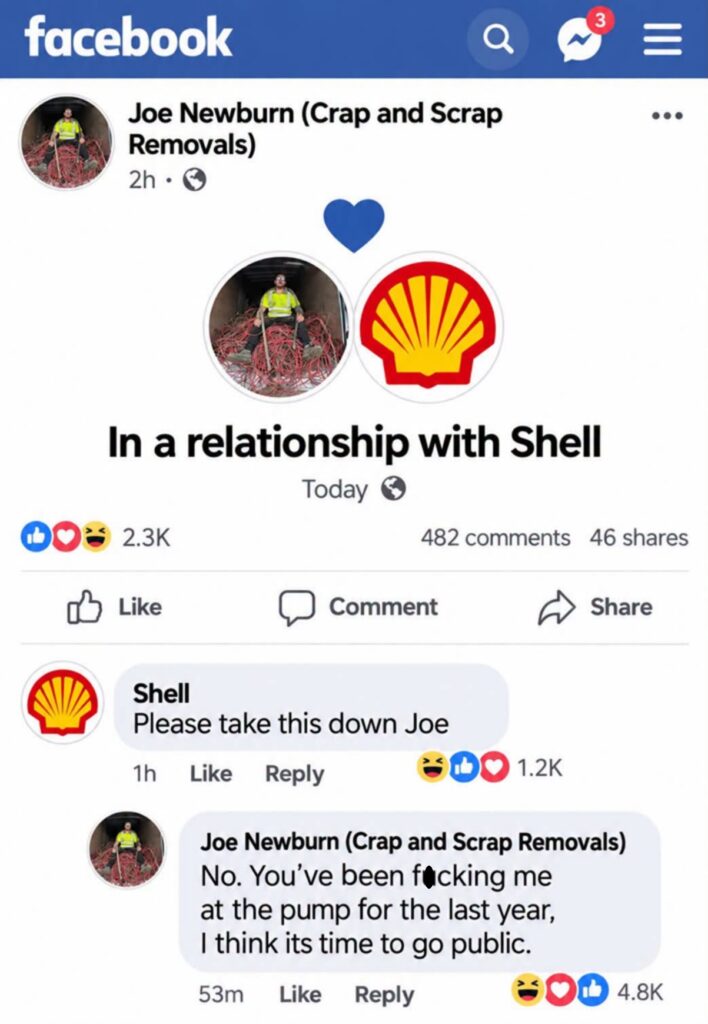 relatie met shell op facebook